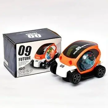 Машинка дитяча з LED підсвіткою та обертанням Toy AND CX-865 інтерактивна світна іграшкова машинка для дітей з прозорим корпусом та ефектом руху &bull; Світна машинка Toy AND CX-865