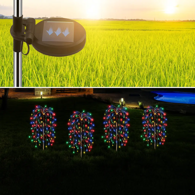 Садовый светильник Ива SFK-46 автономный LED-декор для сада и участка ∙ Комплект садового декора на солнечной панели Ива SFK-46