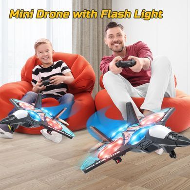 Іграшка-літак на радіокеруванні Fighter Plane KS-198 RC 4X 2.4GHz ∙ RC дрон-літак Fighter Plane RC 4X з LED-підсвіткою та трюками 360&deg;