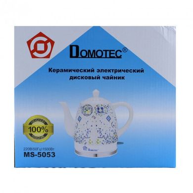 Стильный керамический электрический чайник DOMOTEC MS-5053