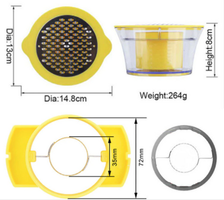 Терка с контейнером Corn Stripper с насадкой для очистки початков кукурузы