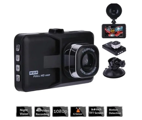 Автомобильный видеорегистратор Car Camera XL-5557 с сенсорным экраном ∙ Видеорегистратор для авто Q06 T626-2 с Full HD записью