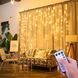 Гирлянда штора Занавеска 3&times;6 м 600 LED USB с пультом тёплый белый ∙ Светодиодная штора MA743 3&times;6 м с тёплым белым свечением