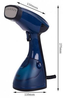 Відпарювач ручний&nbsp;вертикальний&nbsp;HAEGER HG-1269 Портативна&nbsp;парова&nbsp;праска ∙ Швидке нагрівання ∙ 1370W