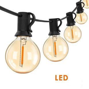 Светодиодная гирлянда 10 метров 20 LED статический режим питание от сети &bull; Гирлянда для интерьера и экстерьера 220В