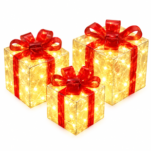 Новогодние светильники MA760 3 шт USB &bull; Декоративные LED светильники MA760 15, 20, 25 см с 8 режимами для дома и праздничного декора