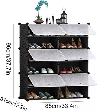 Шкаф для обуви Storage Cube Cabinet DT-1572 &bull; Складной пластиковый шкаф-органайзер Storage Cube Cabinet DT-1572 для хранения обуви в прихожей, спальне и гардеробной