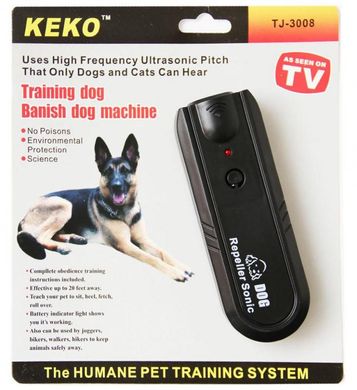 Карманный ультразвуковой отпугиватель собак Dog Repeller Sonic TJ-3008