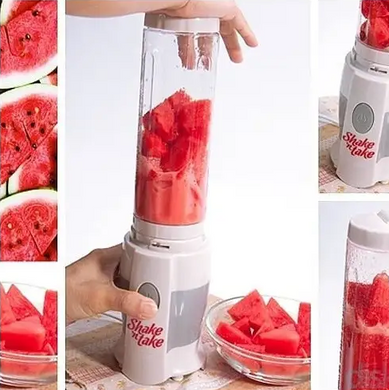 Блендер - шейкер Shake n Take для коктейлей и смузи ∙ Портативный шейкер со стаканом, 500 мл