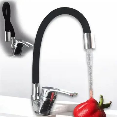 Змішувач гнучким краном 47 см для ванної та кухні Water tap HA-181 &bull; Кран із поворотним виливом 360&deg;