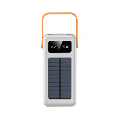 Повербанк YM-638 CX 100000 mAh із сонячною панеллю та ліхтарем &bull; Зовнішній акумулятор YM-638 CX 100000 mAh з 4 USB і заряджанням від сонця