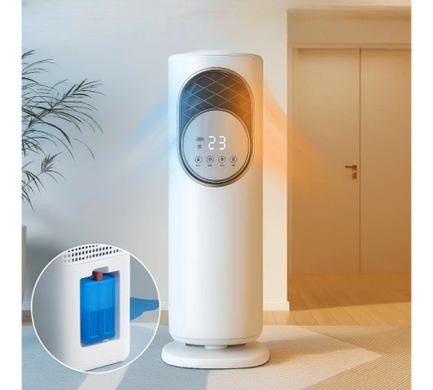 Вентилятор напольный бытовой DOMOTEC MS-1630 White для дома и офиса &bull; Мощный вентилятор для комнаты, спальни и квартиры &bull; Напольный вентилятор для охлаждения и циркуляции воздуха
