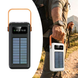 Повербанк YM-638 CX 100000 mAh із сонячною панеллю та ліхтарем &bull; Зовнішній акумулятор YM-638 CX 100000 mAh з 4 USB і заряджанням від сонця