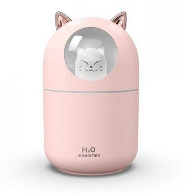 Зволожувач повітря Котик Humidifier H2O Cat USB Дифузор з підсвіткою – нічником, 300мл