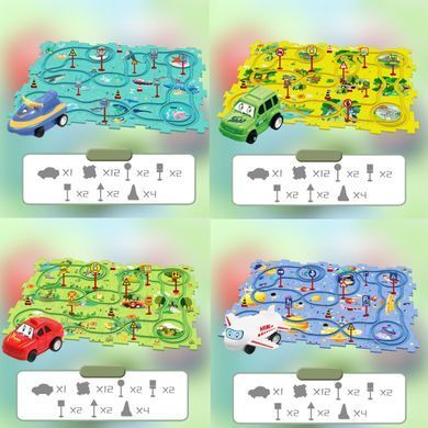 Развивающая игрушка-пазл 5PCS Rail Car для детей ∙ Пазл для детей 5PCS Rail Car