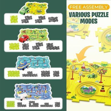 Развивающая игрушка-пазл 5PCS Rail Car для детей ∙ Пазл для детей 5PCS Rail Car