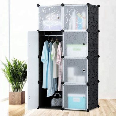 Складной шкаф Storage Cube Cabinet МР 28-51 Пластиковый шкаф – органайзер для вещей, 146х76x37 см