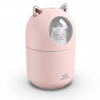 Зволожувач повітря Котик Humidifier H2O Cat USB Дифузор з підсвіткою – нічником, 300мл