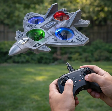 Самолёт на радиоуправлении с подсветкой CZ35 ∙ RC истребитель CZ35 с LED-подсветкой и трюками 360&deg;