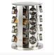 Набор емкостей для специй Spice Wood Carousel ∙ Карусель - спецовница на подставке ∙ 16 стеклянных баночек