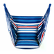 Подвесной гамак-кресло MA546blue 130&times;100 см голубой в полоску &bull; Гамак для дома, сада, балкона, террасы и дачи с 2 подушками