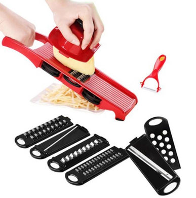 Овощерезка - мультислайсер Mandoline Slicer 6 in 1 · Терка – шинковка для овощей и фруктов c контейнером