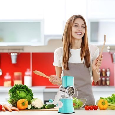 Овощерезка Tabletop Drum Grater Kitchen Master MINI 806 для кухни ∙ Компактная механическая тёрка Master MINI 806