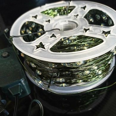 Світлодіодна USB гірлянда дріт Роса 100 LED 10 метрів &bull; Гірлянда Крапля роси для декору будинку, офісу та вулиці