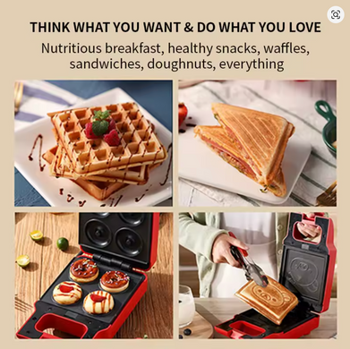 Электрическая сэндвич-машина Breakfast Machine ∙ Сэндвич-машина Breakfast Machine 600 Вт 2 сэндвича