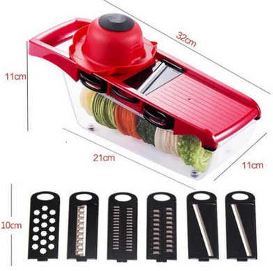 Овощерезка - мультислайсер Mandoline Slicer 6 in 1 · Терка – шинковка для овощей и фруктов c контейнером