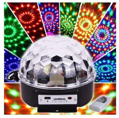 Светодиодный Диско шар с встроенной беспроводной колонкой LED Magic Ball Light mp3 CG07 PR3