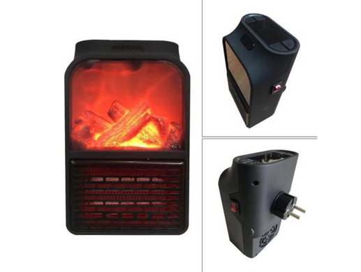 Мини Обогреватель FLAME HEATER 1000W портативный настенный с пультом