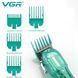 Профессиональная машинка для стрижки V-660 Professional Clipper Transparent Green &bull; Аккумуляторная машинка для волос VGR V-660